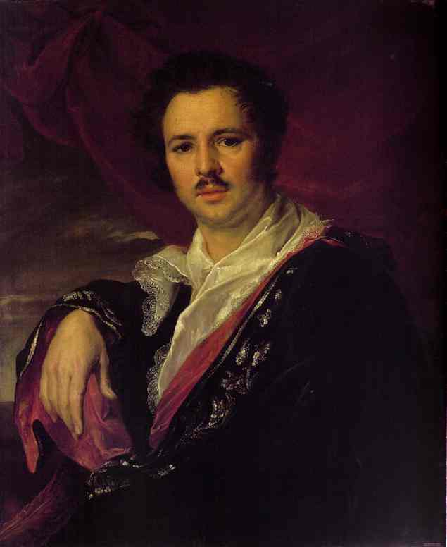 Oil painting:Portrait of N.A. Maikov. 1821