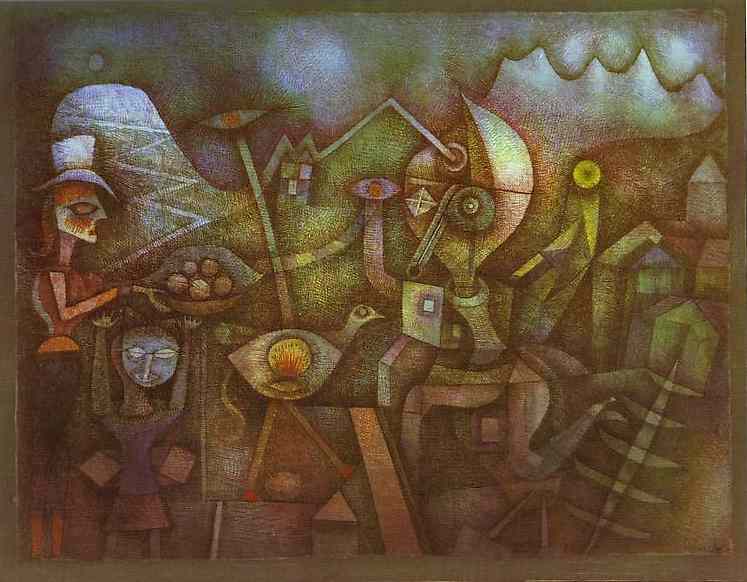 Oil painting:Carnival in the Mountains. 1924