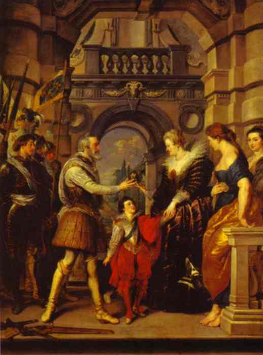 Oil painting:Institution of the Regency. 1621