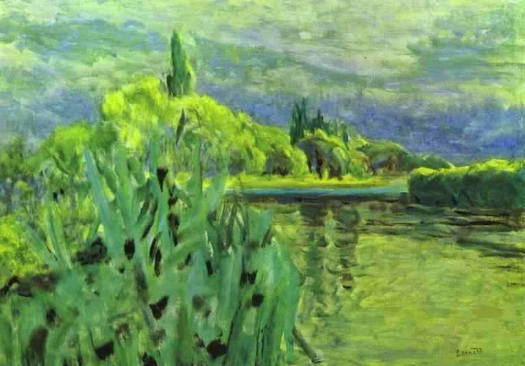 Oil painting:La Seine. 1928