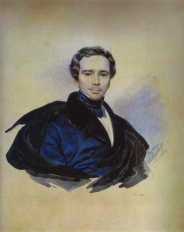 Oil painting:Portrait of F. F. Golytzin. 1833