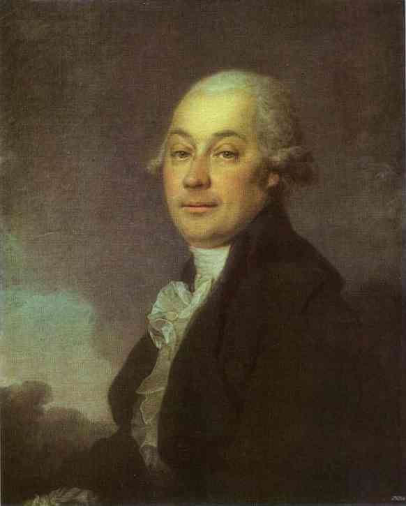 Oil painting:Portrait of Johann Hauff. 1790