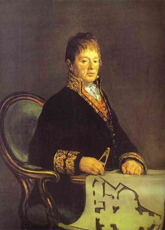 Oil painting:Portrait of Juan Antonio Cuervo. 1819