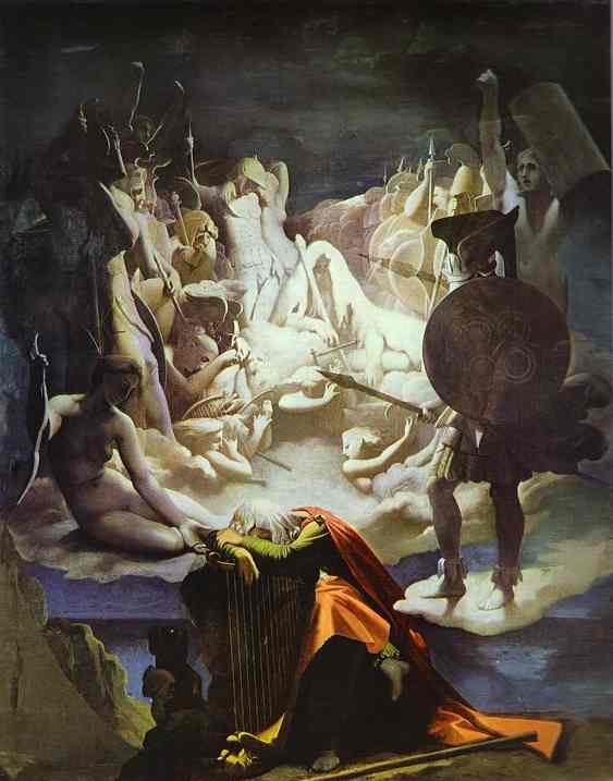 Oil painting:The Songs of Ossian. 1813
