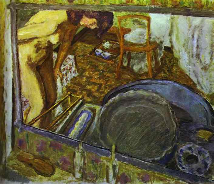 Oil painting:Tub in a Mirror. 1915