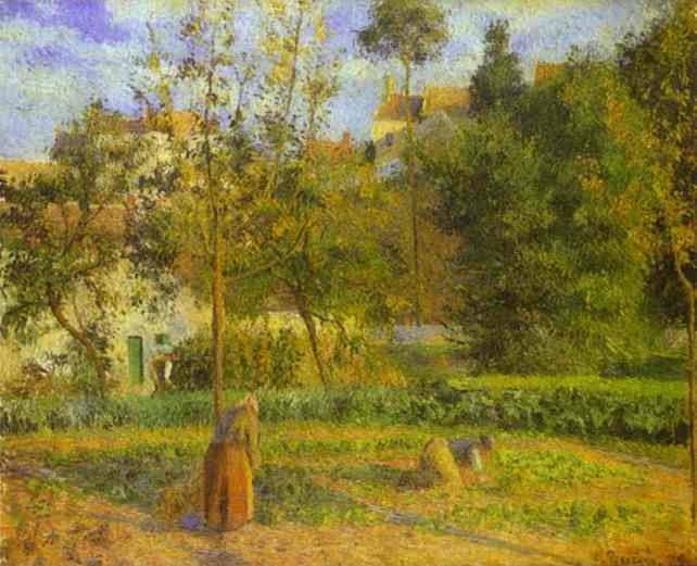 Oil painting:Vegetable Garden at the Hermitage near Pontoise. 1879