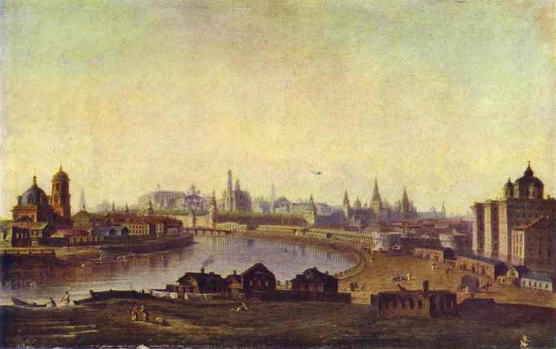 Oil painting:View of Moscow. 1810