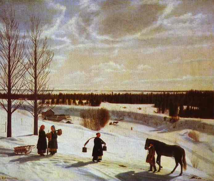 Oil painting:Winter. 1827