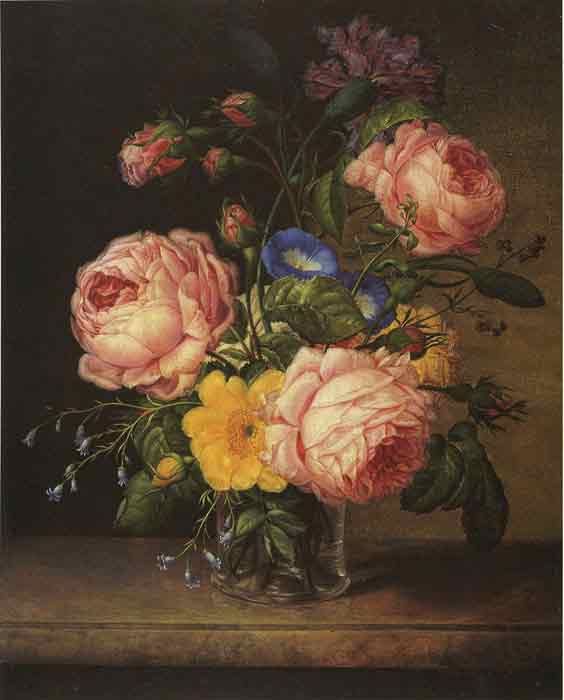 Oil painting for sale:Kleines Blumenstuck, 1840