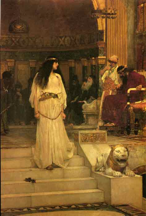 Oil painting for sale:Mariamne Leaving the Judgement Seat of Herod, 1887