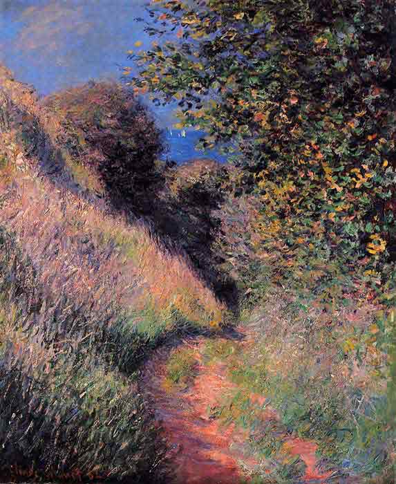 Oil painting for sale:Path at Pourville , 1882