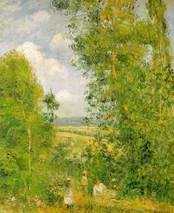 Oil painting for sale:Resting in the Woods at Pontoise, 1878