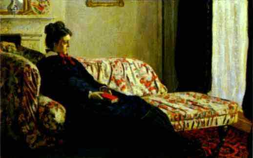 Meditation: Mme. Monet on a Sofa 1870-1871.