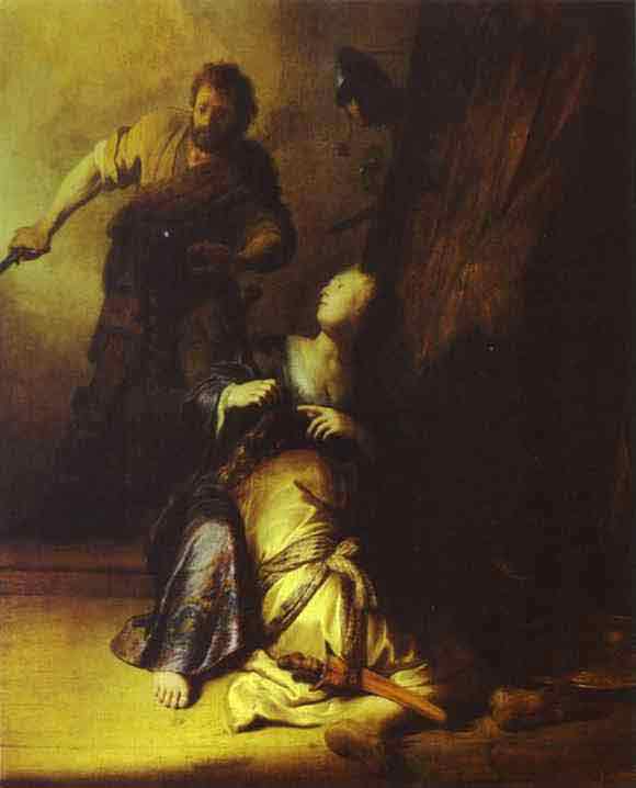 Samson Betrayed by Delilah. c 1629