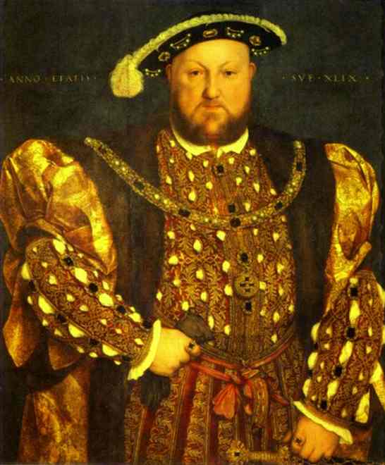 Oil painting:Portrait of Henry VIII. 1540