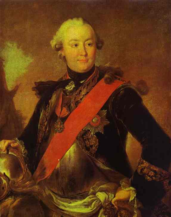 Oil painting:Portrait of Count G. G. Orlov. 1762