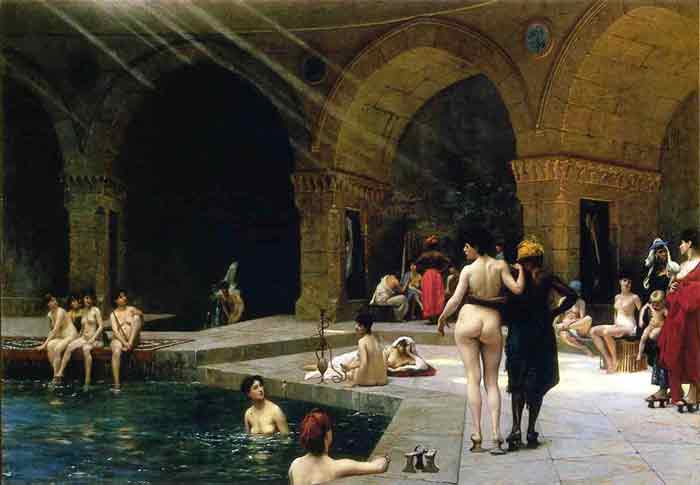 Oil painting for sale:The Grand Bath at Bursa , 1885