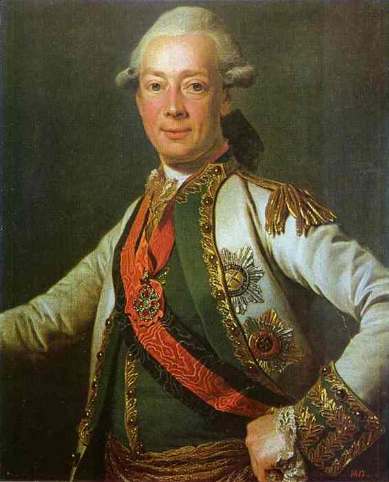 Oil painting:Portrait of Count I. G. Tchernyshov. 1790