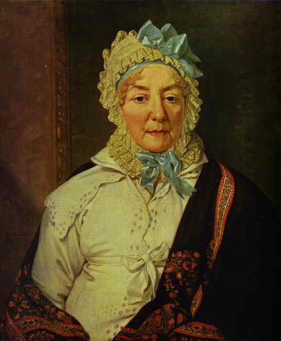 Oil painting:Portrait of Ye. A. Arkharova. 1820