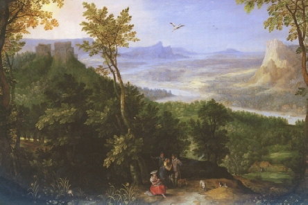 Oil painting for sale:Landscape with Figures