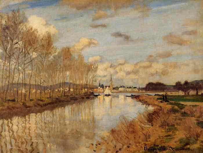 Oil painting for sale:Argenteuil, Seen from the Small Arm of the Seine, 1872