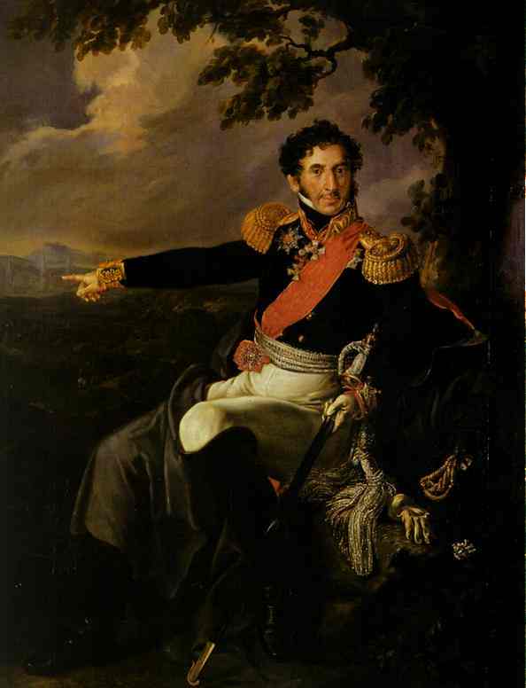 Oil painting:Portrait of the Prince P. I. Bagration. 1815