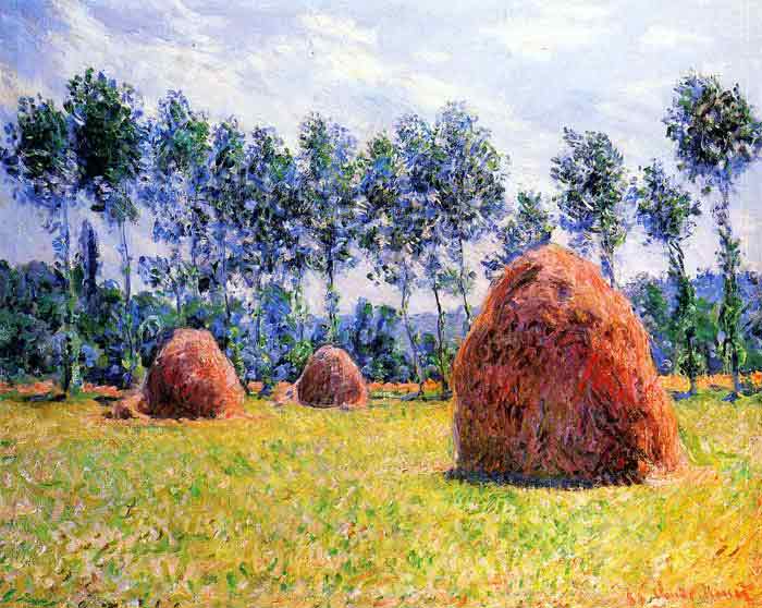 Oil painting for sale:Haystacks at Giverny, 1884