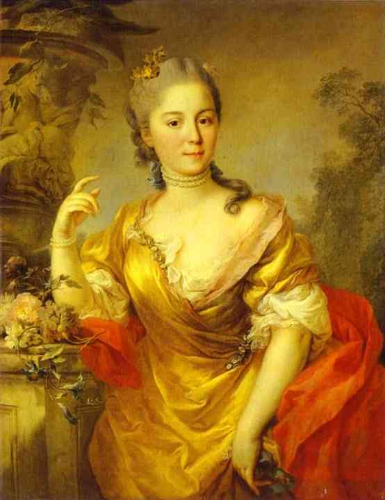Oil painting:Portrait of Countess Anna Alexeevna Tchernysheva. 1760
