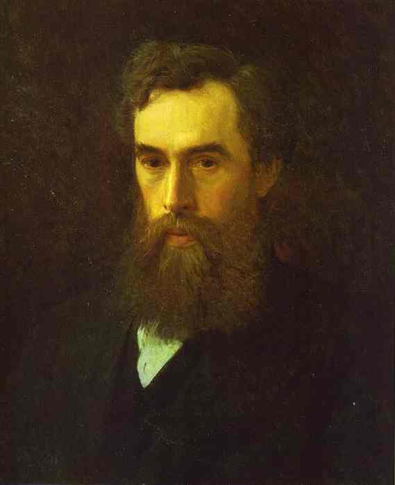 Oil painting:Portrait of Pavel Tretyakov, the Art Collector, Founder of the Gallery. 1876
