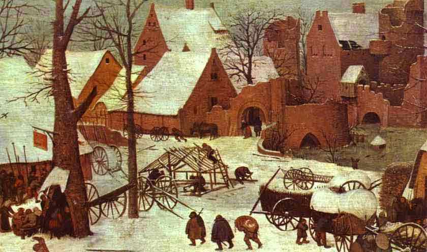 The Numbering at Bethlehem. Detail. 1566