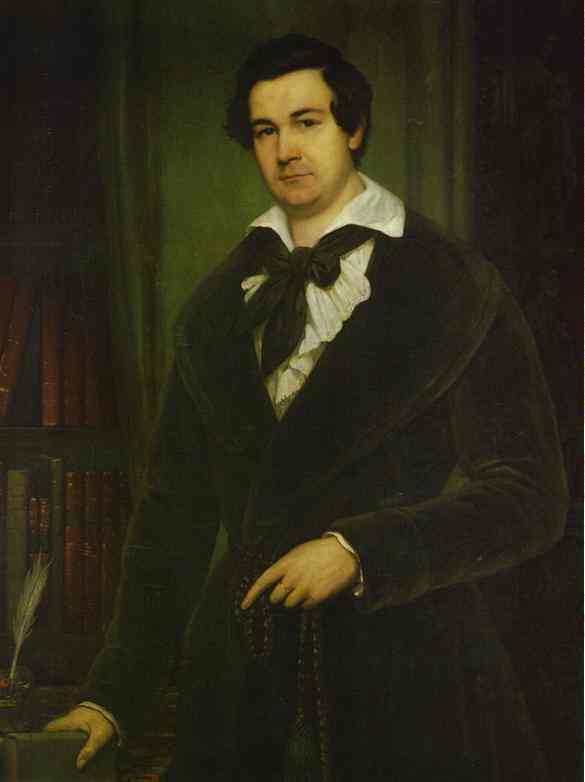 Oil painting:Portrait of the Actor V. A. Karatyghin. 1842