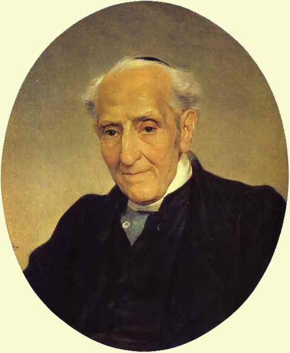 Oil painting:Portrait of Archbishop Giuseppe Capecalatro. 1833-1835