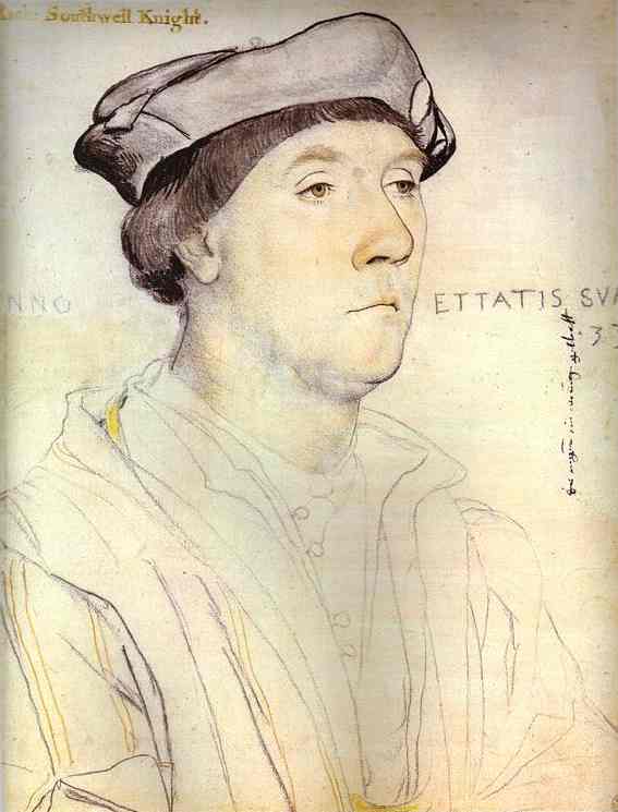 Oil painting:Portrait of Sir Richard Southwell. 1536