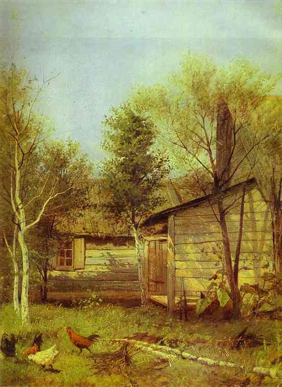 Oil painting:Sunny Day. Spring. 1876