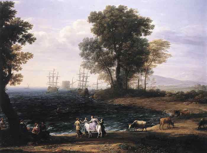 Oil painting for sale:Coast Scene with the Rape of Europa, 1667