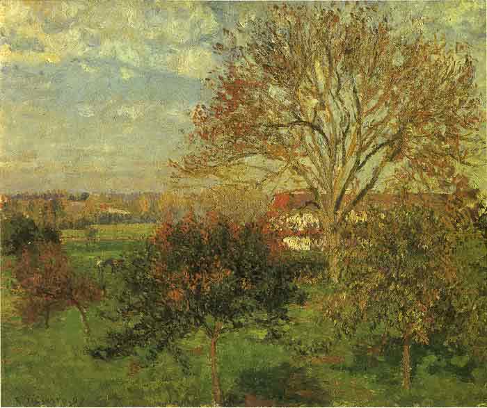 Oil painting for sale:Eragny Autumn, 1897