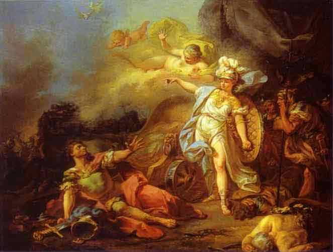The Combat of Mars and Minerva. 1771