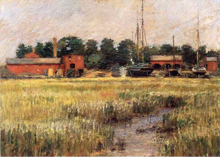 Oil painting for sale:The Ship Yard, 1894