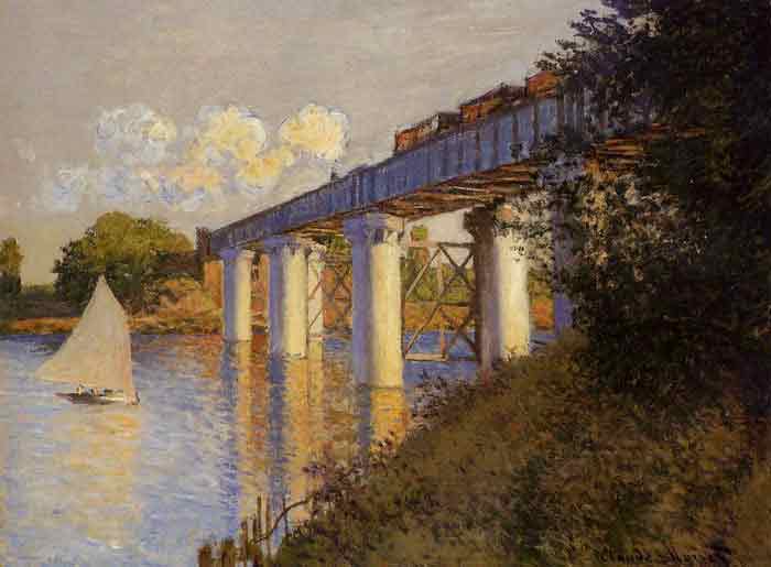 Oil painting for sale:The Railway Bridge at Argenteuil , 1874