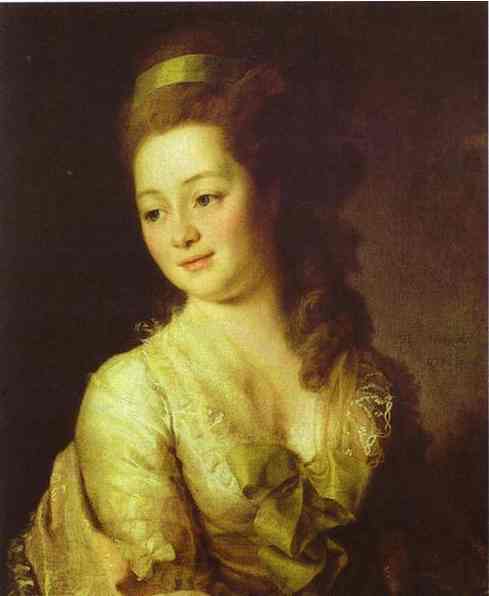 Oil painting:Portrait of Maria Dyakova. 1778