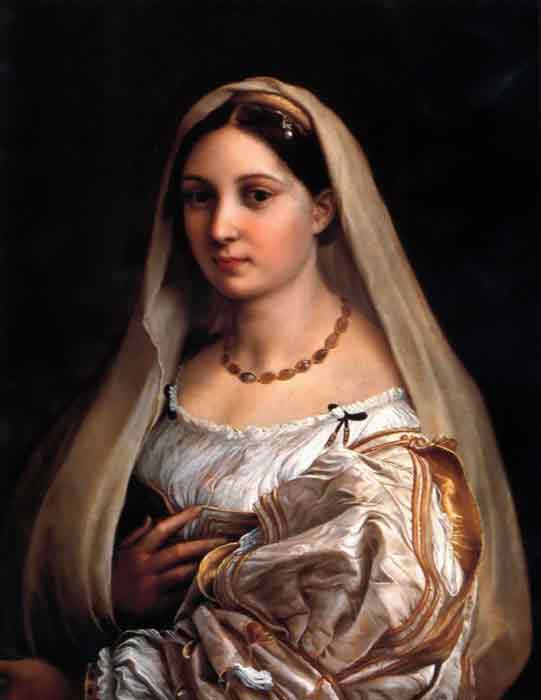 Oil painting for sale:La Donna Velata, c.1514