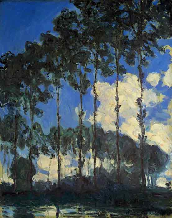 Oil painting for sale:Poplars on the Banks of the Epte, 1891