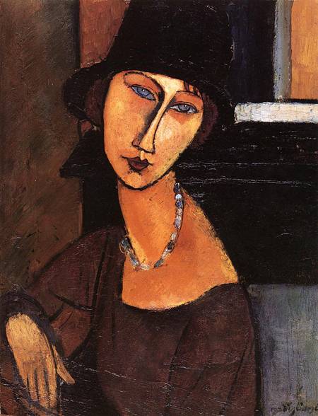 Jeanne Hebuterne with a Hat and a Necklace