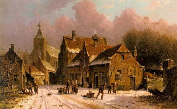 A Village in Winter