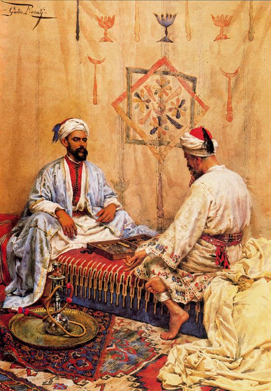 Arabs Playing Tric-Trac in an Interior