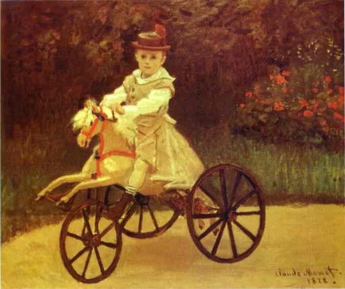 Jean Monet on a Mechanical Horse