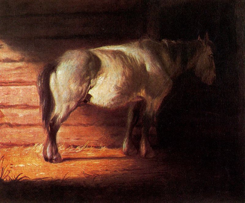 Old Field Horse - Stable Scene