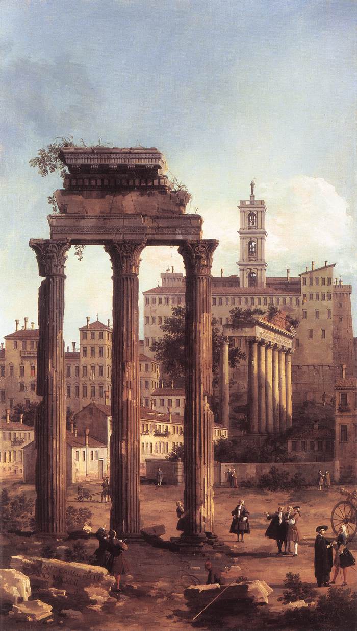 Rome - Ruins of the Forum, Looking Towards the Capitol