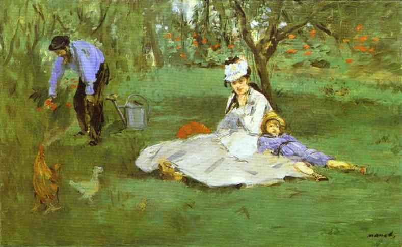 The Monet Family in the Garden