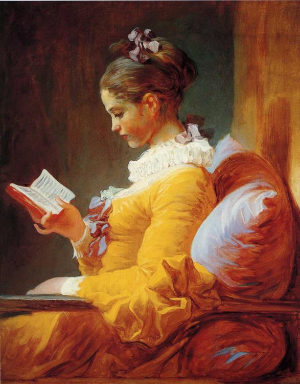 A Young Girl Reading